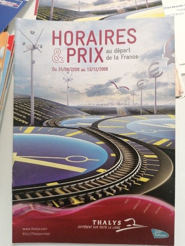Sncf guide horaires thalys - ,