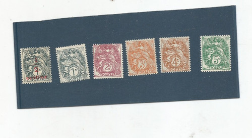 Lot timbres type blanc - de,