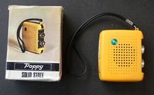 Micro Radio GO Poppy Jaune Vintage design Anglais en boite