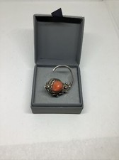 Boucle d'oreille Kabyle Argent Corail