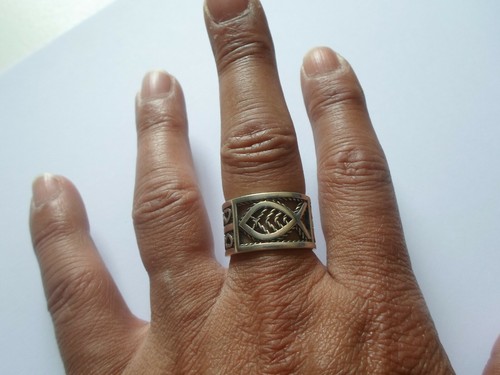 Bague argent massif - bague, en