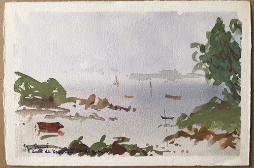 Tableau peinture aquarelle - tableau,