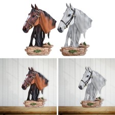 Statue de tête de cheval en résine, décoration d'intérieur, cadeau