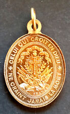 Belle médaille religieuse bronze vers 1870 "O Marie salut de la France"
