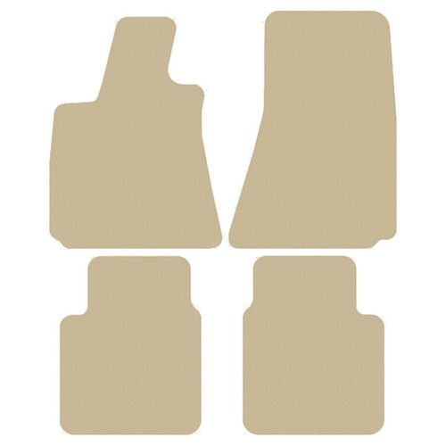 Beige velour tapis - beige, de