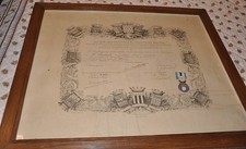 Médaille - Hospitaliers sauveteurs bretons cadre médaille + diplôme 