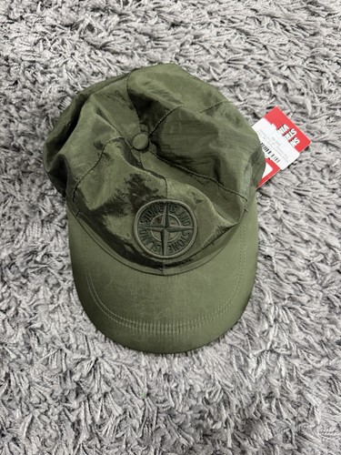 Stone island panel cap olive - stone,