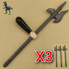 X3 Playmobil hallebarde lance