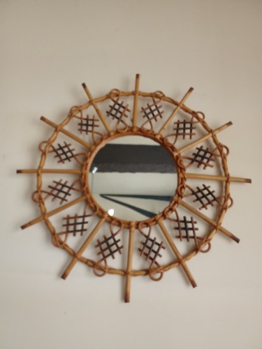 Ancien grand miroir soleil - ancien, en