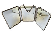 Ancien Miroir de barbier triptyque à poser ou à suspendre 1900