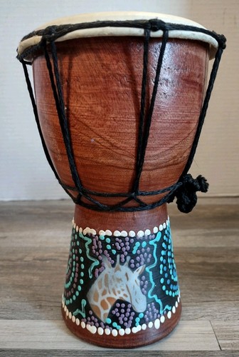 African djembe drum giraffe - djembe,