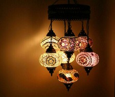 Lustre plafonnier suspendu en