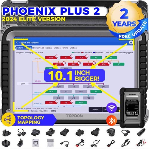 Topdon phoenix plus pro - 2, obd2