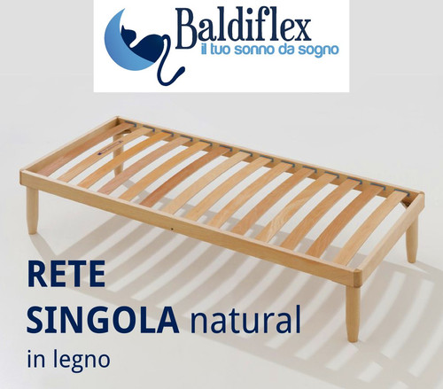 Lit simple bois naturel - en,