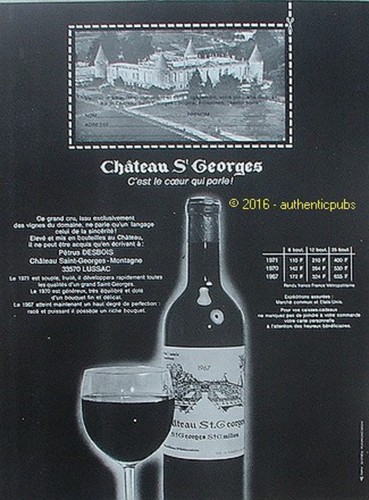 Publicite chateau georges - publicite,