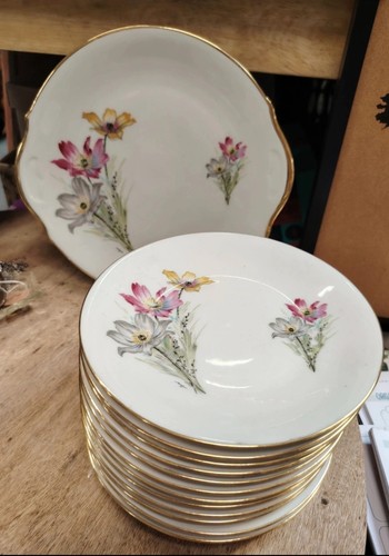 Assiettes dessert plat - 12, +