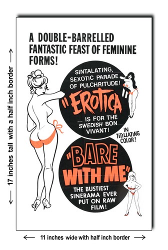 Erotica 1961 11x17 poster - erotica,