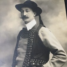 Carte Photo Ancienne Costume Breton Bigouden Bretagne CPA PC