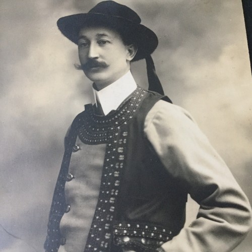 Carte photo ancienne costume - photo,