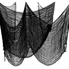 3 Packs de Tissu Effrayant pour la décoration de Porte d'halloween Gaze de Co...