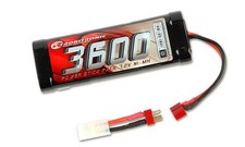 Robitronic NiMH 7,2V, 3600mAh, Stick Pack, T-Connecteur & Tamiya / SC3600T