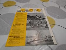 Prospectus brochure TRACTEURS CATERPILLAR  D2 diésel forestier  agricol Français