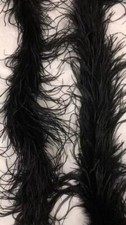 2 ply Black Ostrich Boa