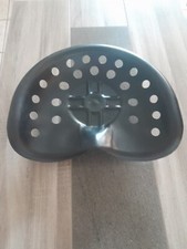 Vintage Assise Siege En Ferraille Vernis Noir