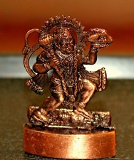 Lord Hanumana Hanuman Bajrang Bali Antique Métal Mini Statue Dieu Hindou Idol