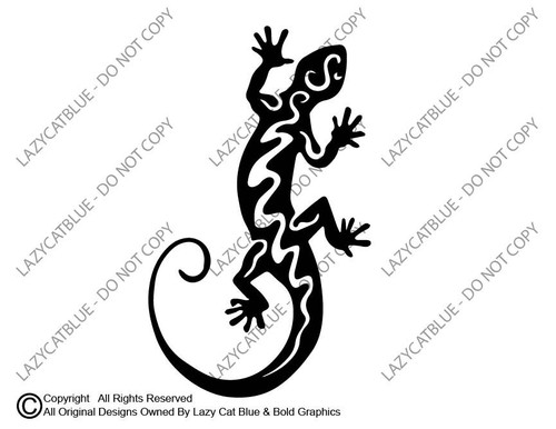 Gecko decal sticker - decal, pet