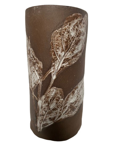Vase vintage signé terre
