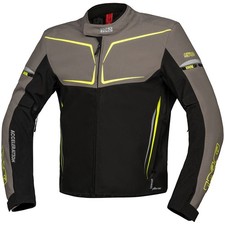 Veste textile iXS TS-Pro ST+ veste de moto imperméable homme noir/gris/jaune