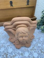 Etagère Murale Décorative en Terre Cuite - Ange avec Ailes Console Applique