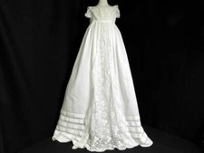 Antique Christening Gown with Irish Crochet Lace EXCEPTIONAL
