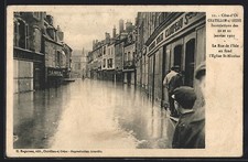 CPA Chatillon-sur-Seine /Côte-d´Or, Inondations de 1910, La Rue de l´Isle au fo 