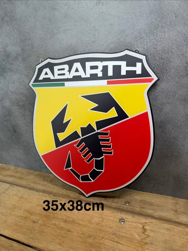 Plaque métal logo abarth - plaque,