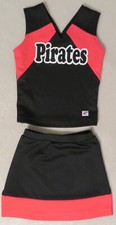 Authentic Girls 2 Piece Cheerleader Uniform: "Pirates".
