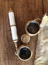 CHEVALIER PARIS Ancienne Paire de Jumelles de Théâtre Nacre et Laiton
