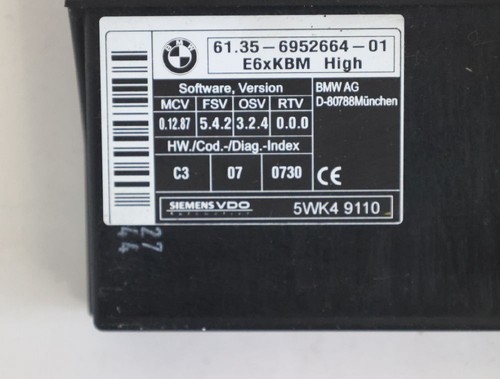 Calculateur carrosserie bmw - de,