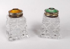 Paire salières cristal