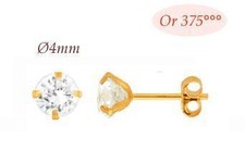 Boucles oreilles puce diamant - puce,