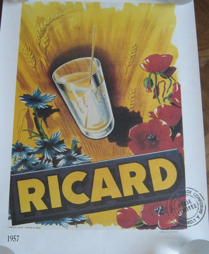 Affiche ricard 1957 série - 1957,