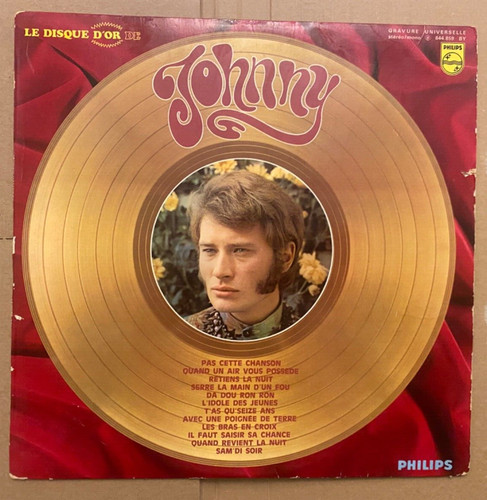 Johnny hallyday disque or - hallyday, d'or