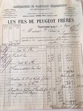 lot 4 factures anciennes