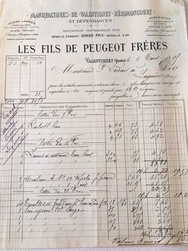 Lot factures anciennes - factures,