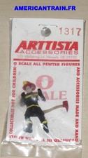 Figurine métal pompier