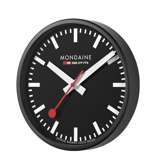 Montre murale mondaine noire - montre,