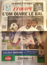 L'Equipe Journal 22/2/2003; Xv de France-Ecosse/ OM-Lille/ Perpère se livre