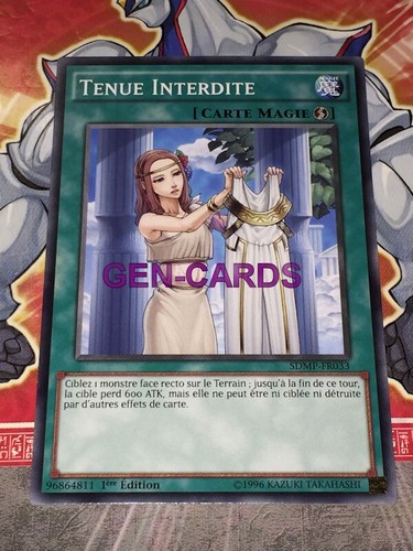 Carte tenue interdite - oh,