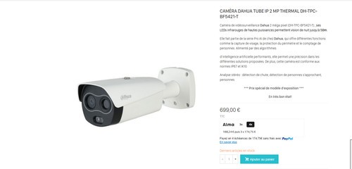 Caméra dahua thermal neuve - camÉra, (